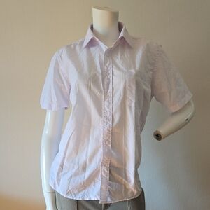 Men's Light Pink Casual Button Down Shirt